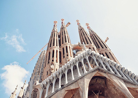 Eingang Barcelona und Sagrada Familia