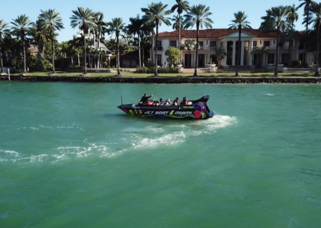 Schnellbootfahrt und Stadtrundfahrt durch Miami