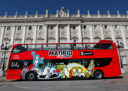 Hop-on-Hop-off-Stadtrundfahrt durch Madrid