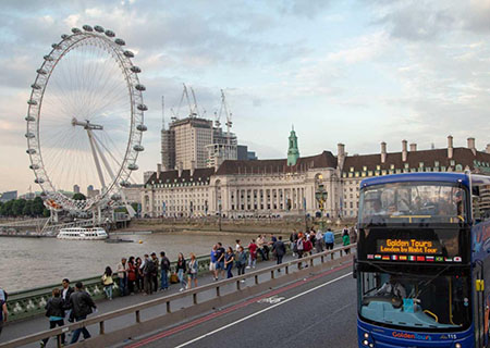 London bei Nacht: Open-Top-Bustour