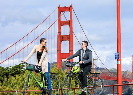 Tour di San Francisco con noleggio di Bike